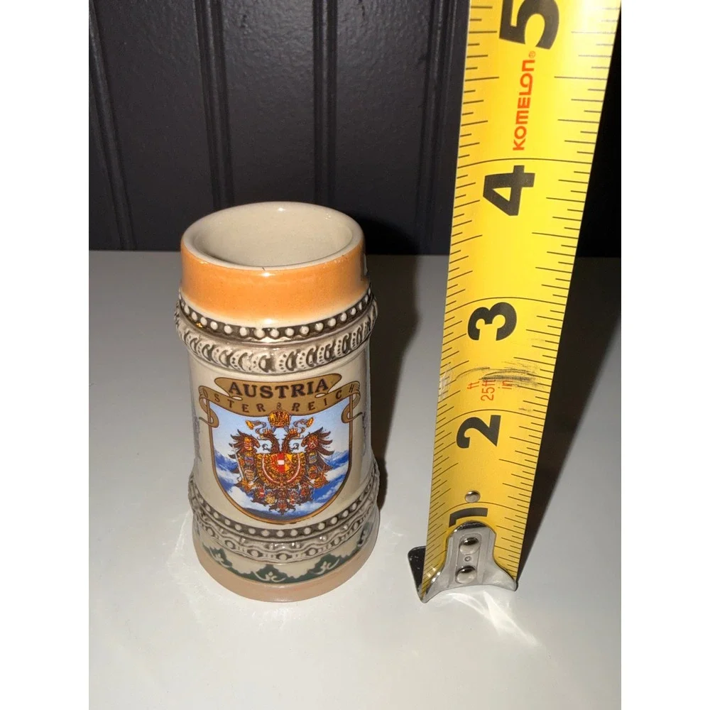 vintage mini stoneware beer stein made by King-Werks (King) in Germany